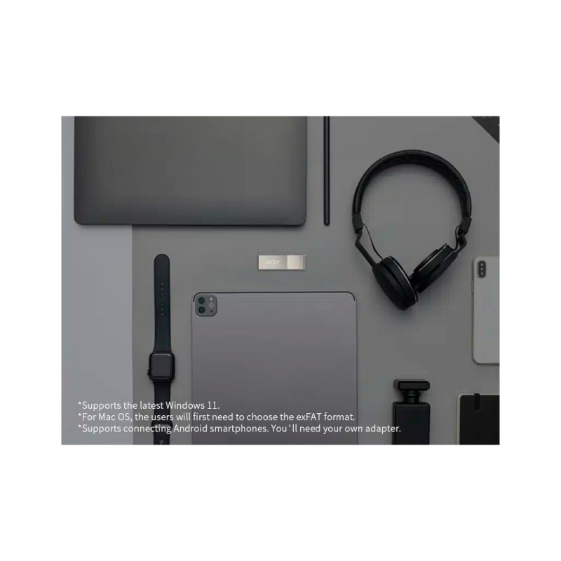 USB флеш накопичувач Acer 32GB UF300 Silver USB 3.2 (BL.9BWWA.517)