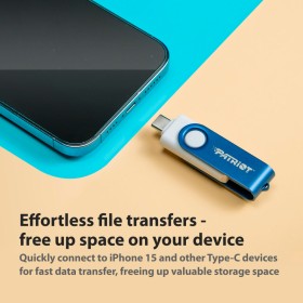 USB флеш накопитель Patriot 256GB Xporter X550 USB 3.2/Type-C (PS256GX550AAD)