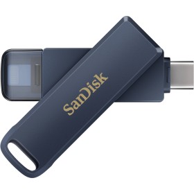 USB флеш накопитель SanDisk 128GB Phone Drive for iPhone Metallic Sky Lightning/Type-C U (SDIXD0N-128G-GN6NE)