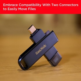 USB флеш накопитель SanDisk 128GB Phone Drive for iPhone Metallic Sky Lightning/Type-C U (SDIXD0N-128G-GN6NE)