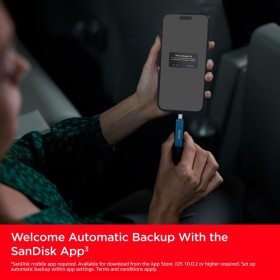 USB флеш накопитель SanDisk 128GB Phone Drive for iPhone Metallic Sky Lightning/Type-C U (SDIXD0N-128G-GN6NE)