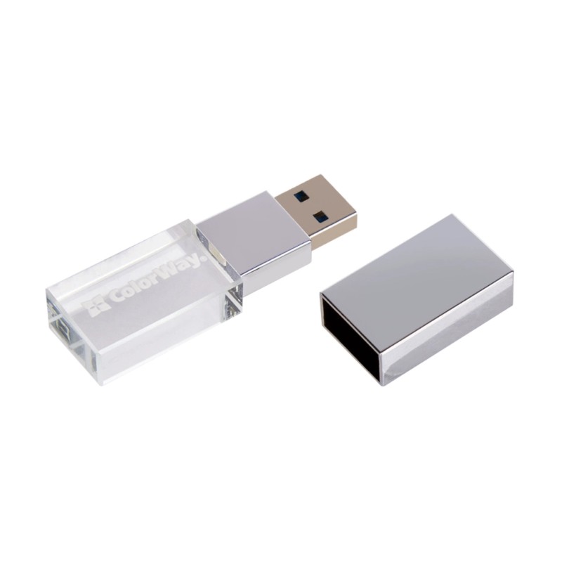 USB флеш накопитель ColorWay 32GB 3.0 Transparent (CW-USBCL32)