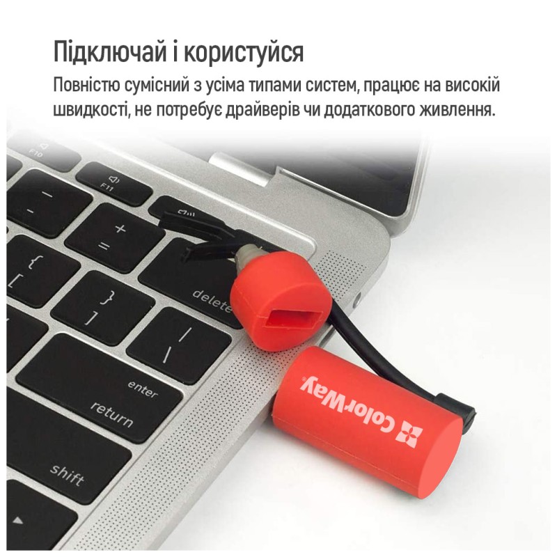 USB флеш накопичувач ColorWay Fire 32 GB USB 3.0 Red (CW-USBFE32)
