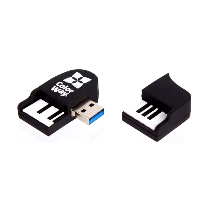USB флеш накопитель ColorWay Piano 32 GB 3.0 Black (CW-USBPO32)