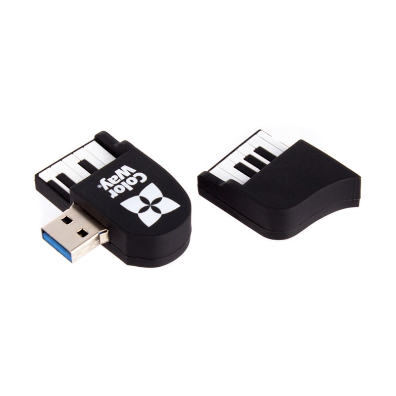 USB флеш накопитель ColorWay Piano 64 GB 3.0 Black (CW-USBPO64)