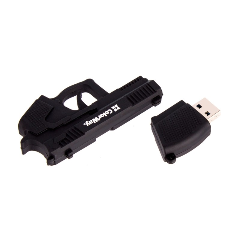 USB флеш накопитель ColorWay Pistol 32 GB 3.0 Black (CW-USBPL32)