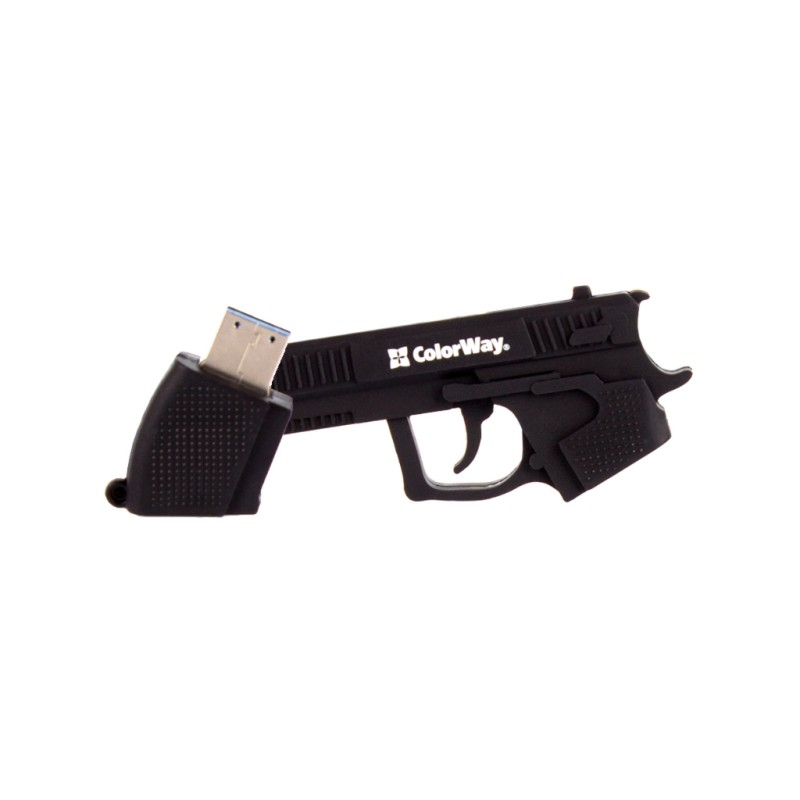 USB флеш накопитель ColorWay Pistol 32 GB 3.0 Black (CW-USBPL32)
