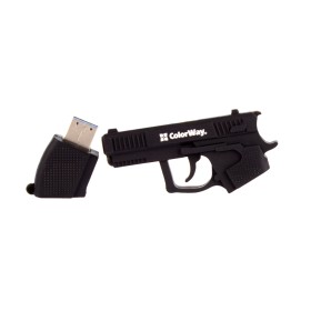 USB флеш накопитель ColorWay Pistol 32 GB 3.0 Black (CW-USBPL32)