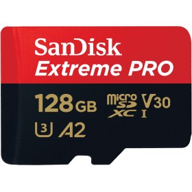 Карта памяти SanDisk 128 GB microSDXC UHS-I U3 Extreme Pro+SD Adapter