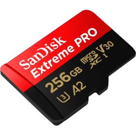 Карта памяти SanDisk 256 GB microSDXC UHS-I U3 Extreme Pro+SD Adapter