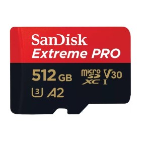 Карта памяти SanDisk 512 GB microSDXC UHS-I U3 Extreme Pro+SD Adapter