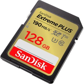 Карта памяти SanDisk 128GB SDXC class 10 UHS-I U3 4K Extreme Plus (SDSDXWA-128G-GNCIN)