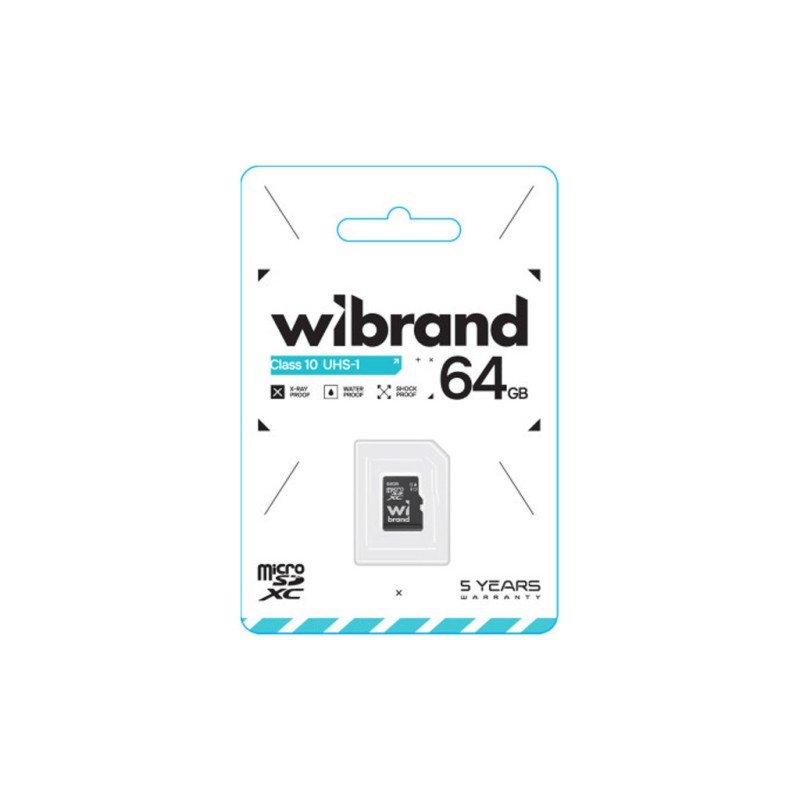 Карта памяти Wibrand 64GB mictoSD class 10 UHS-I (WICDXU1/64GB)
