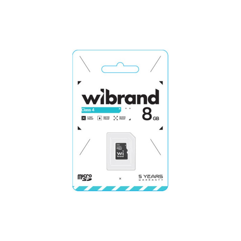 Карта памяти Wibrand 8GB mictoSD class 4 (WICDC4/8GB)