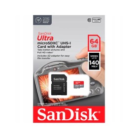 Карта памяти SanDisk 64GB microSD Class 10 A1 R-140 (SDSQUAB-064G-GN6IA)
