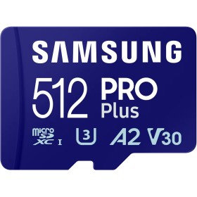 Карта памяти Samsung 512 GB microSDXC Pro Plus UHS-I U3 V30 A2 Class 10 + SD-adap (MB-MD512SA/EU)