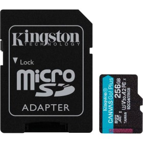 Карта памяти Kingston 256GB microSDXC сlass 10 UHS-I U3 V30 A2 Canvas Go Plus G4 (SDCG4/256GB)