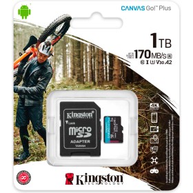 Карта памяти Kingston 1TB microSDXC сlass 10 UHS-I U3 V30 A2 Canvas Go Plus G4