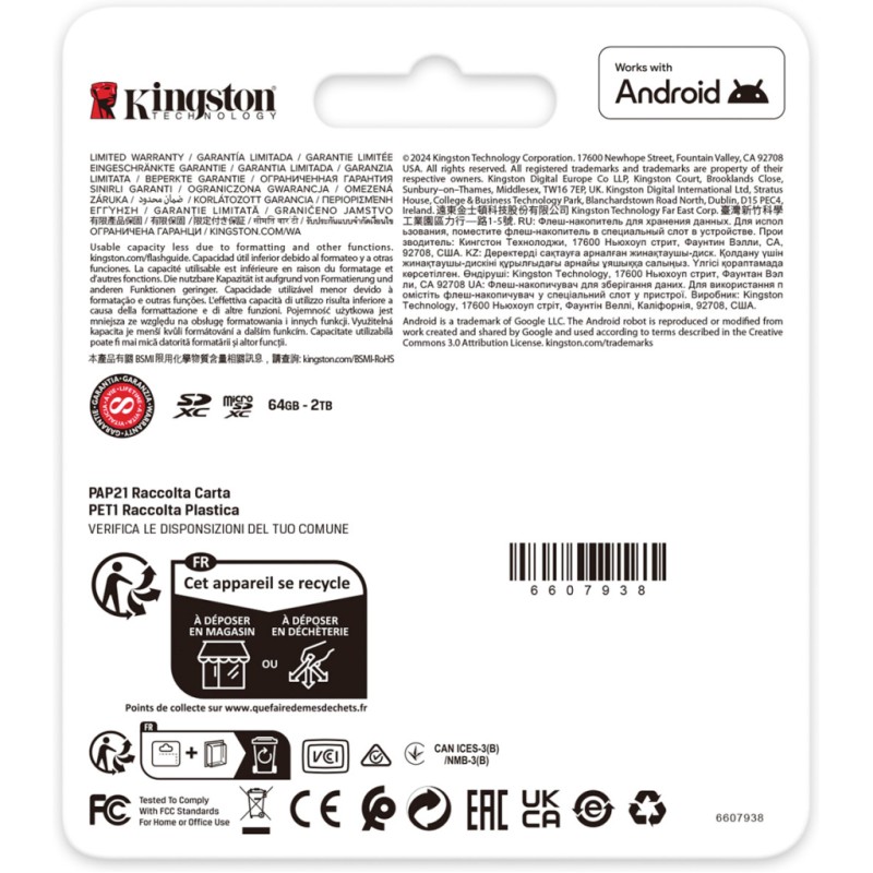 Карта памяти Kingston 64GB SDXC сlass 10 UHS-I U3 V30 Canvas Go Plus G4 (SDG4/64GB)