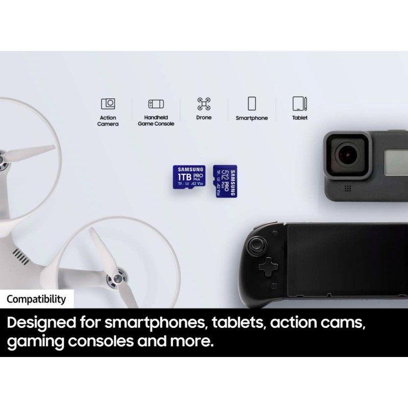 Карта памяти Samsung 256GB microSDXC class 10 UHS-I U3 V30 Pro Plus (MB-MD256SB/WW)