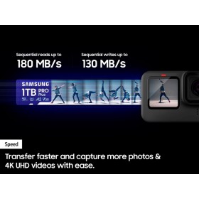 Карта памяти Samsung 256GB microSDXC class 10 UHS-I U3 V30 Pro Plus (MB-MD256SB/WW)