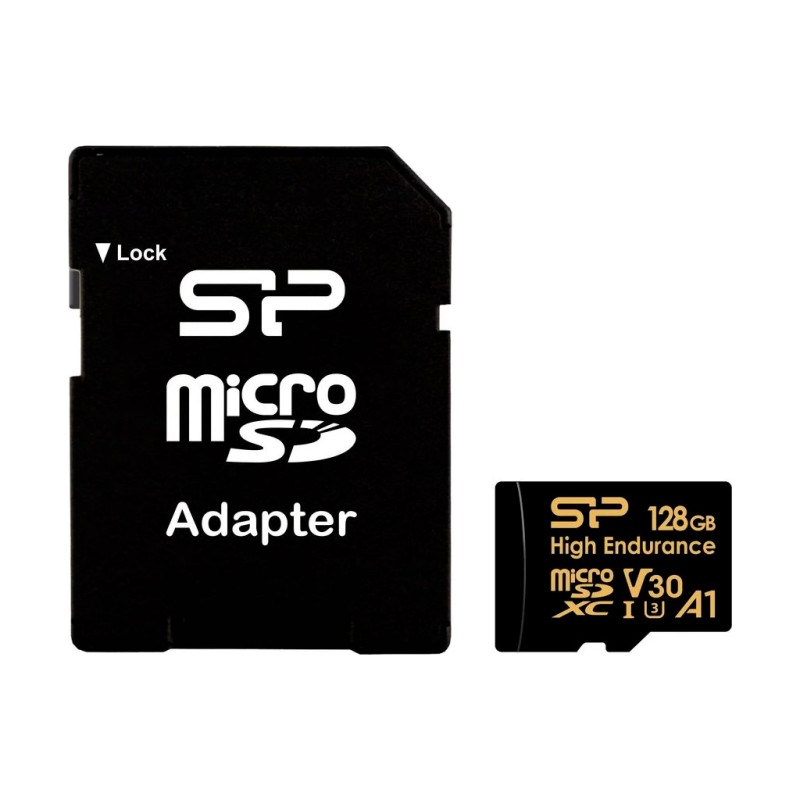 Карта памяти Silicon Power 128GB microSDXC class 10 UHS-I U3 V30 A1 High Endurance (SP128GBSTXDV3V1HSP)