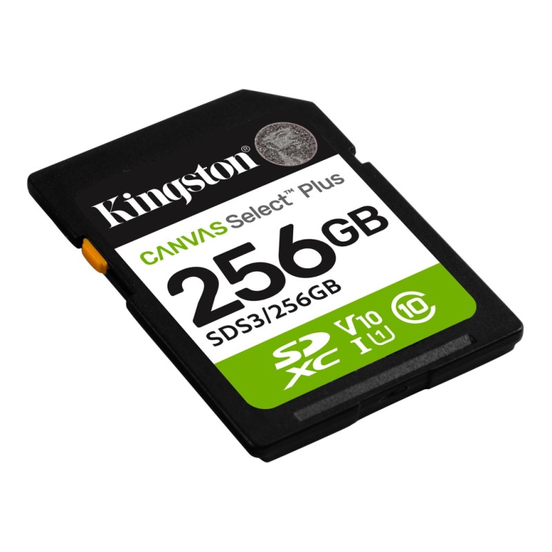 Карта памяти Kingston 256GB SDXC class 10 UHS-I V10 A1 Canvas Select Plus (SDS3/256GB)
