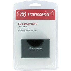 Считыватель флеш-карт Transcend USB 3.1 Black (TS-RDF8K2)