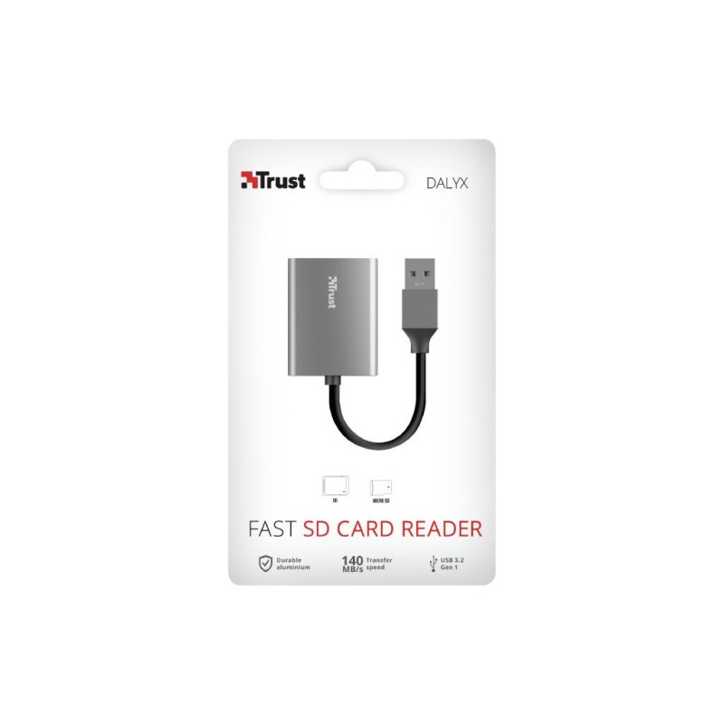 Зчитувач флеш-карт Trust Dalyx Fast USB 3.2 Card reader (24135)