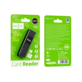 Считыватель флеш-карт HOCO USB3.0 to microSD, microSDHC, microSDXC, SD, SDHC,