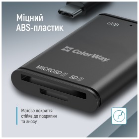 Считыватель флеш-карт ColorWay USB-C to USB 3.0/SD/MicroSD (CW-CR-02)