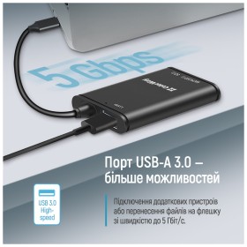 Считыватель флеш-карт ColorWay USB-C to USB 3.0/SD/MicroSD (CW-CR-02)