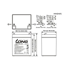 Батарея к ИБП Long 12В 5Ач (WPS5-12) (WPS5-12)