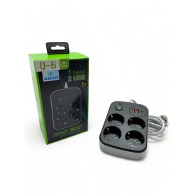 Сетевой фильтр питания XoKo XK-SP-4-2-1-BK