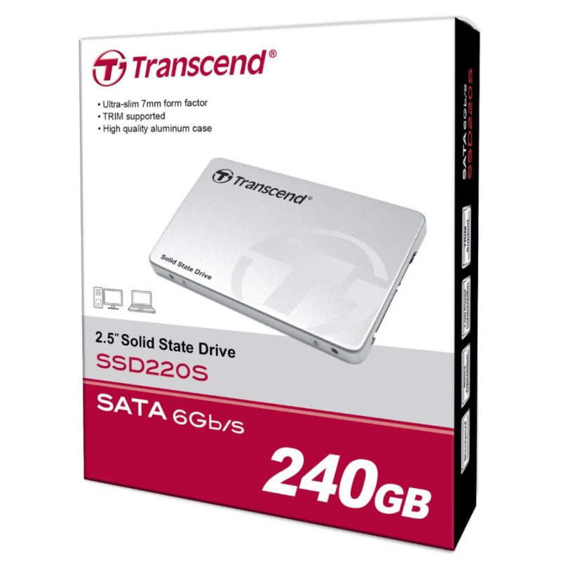 Накопитель SSD 2.5" 240GB Transcend (TS240GSSD220S)