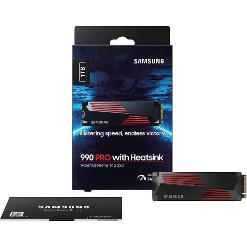 Накопитель SSD M.2 2280 1TB 990 PRO with Heatsink Samsung (MZ-V9P1T0GW)