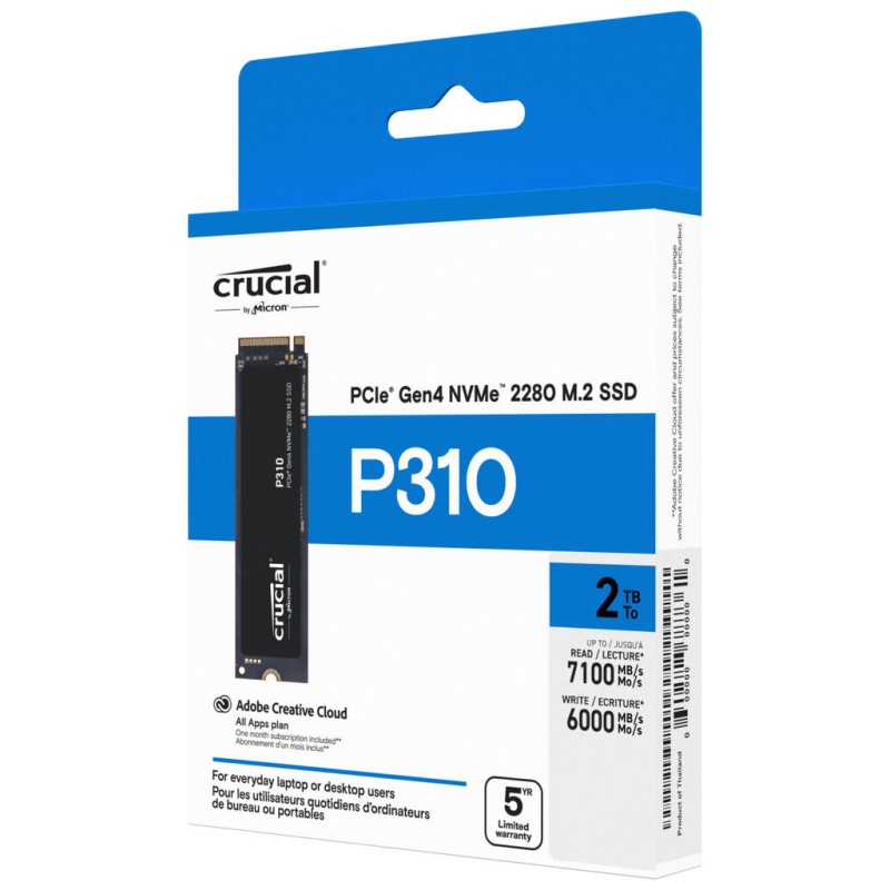 Накопитель SSD M.2 2280 500GB P310 Micron (CT500P310SSD8)