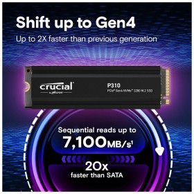 Накопитель SSD M.2 2280 1TB P310 with heatsink Micron (CT1000P310SSD5)