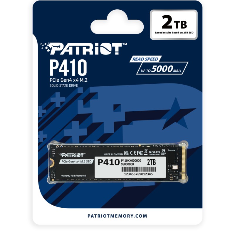 Накопичувач SSD M.2 2280 2TB Patriot (P410P2TBM28H)