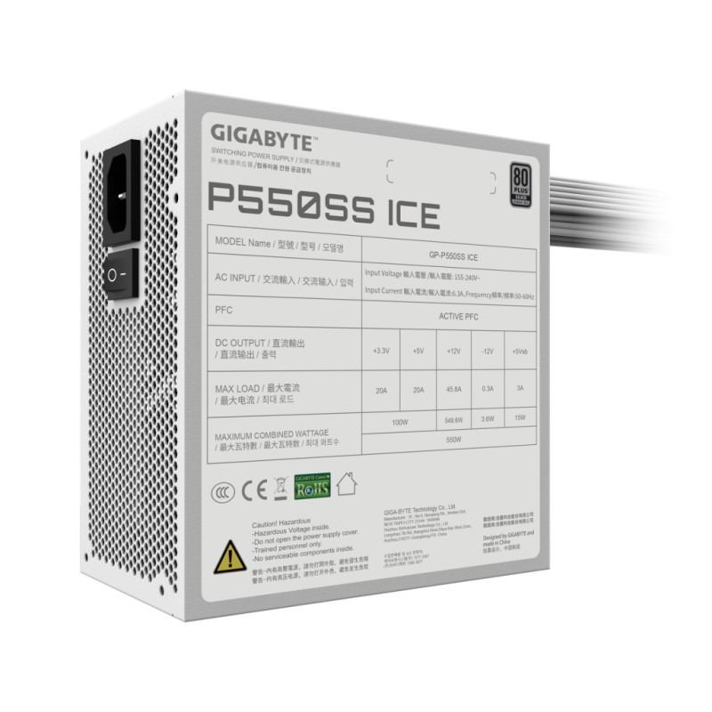Блок питания GIGABYTE 550W (GP-P550SS ICE)