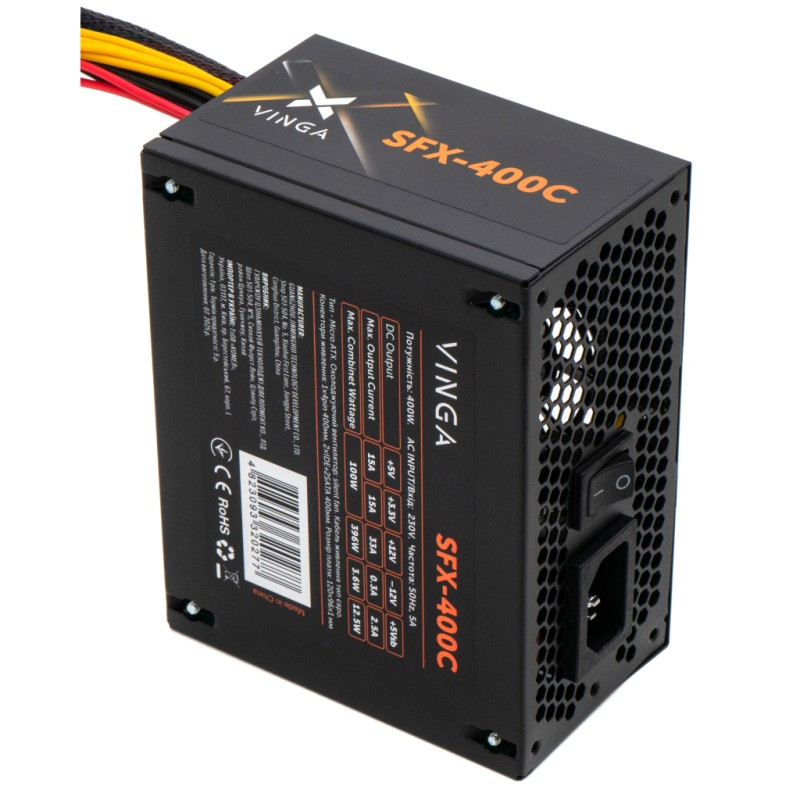 Блок питания Vinga 400W ОЕМ (SFX-400С)