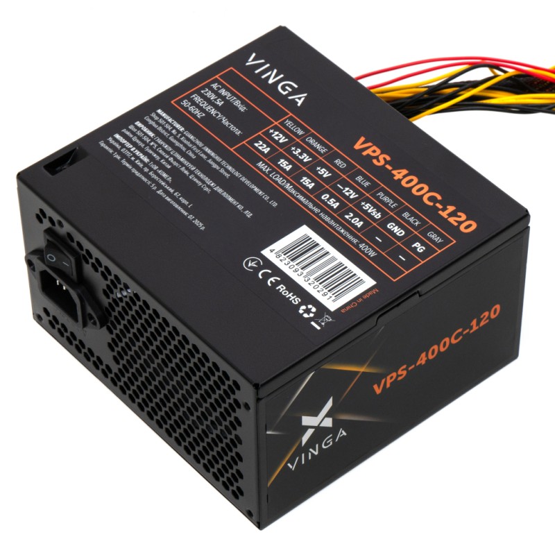 Блок питания Vinga 400W ОЕМ (VPS-400С-120)