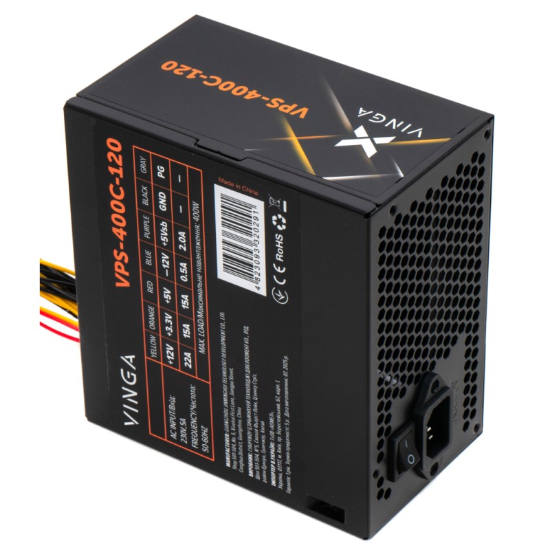 Блок питания Vinga 400W ОЕМ (VPS-400С-120)