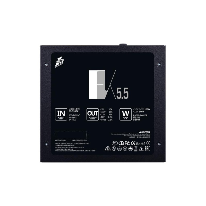 Блок питания 1stPlayer 550W (FK-550-BK-EU)