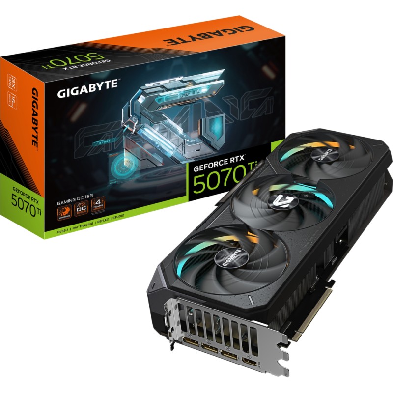 Видеокарта GIGABYTE GeForce RTX5070 Ti 16GB GAMING OC (GV-N507TGAMING OC-16GD)