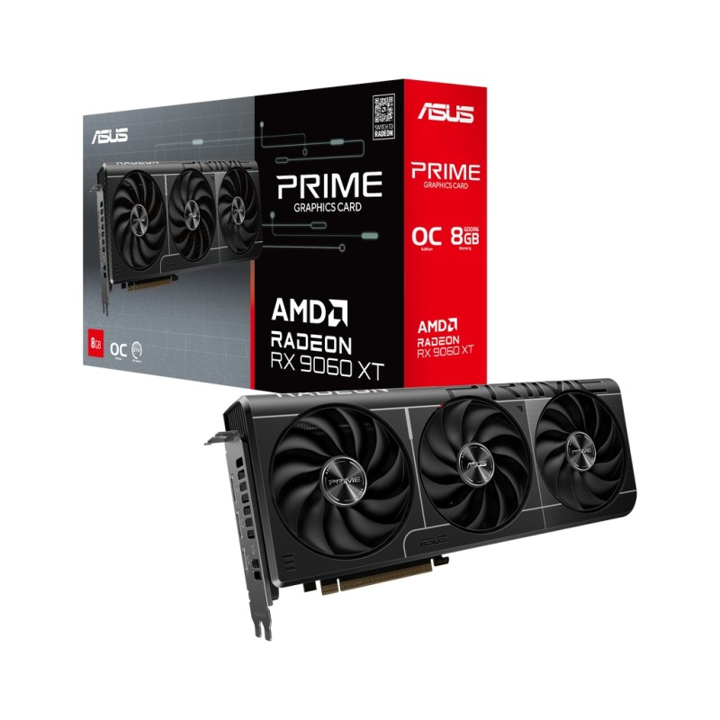 Видеокарта ASUS Radeon RX 9060 XT 8Gb PRIME OC (PRIME-RX9060XT-O8G)