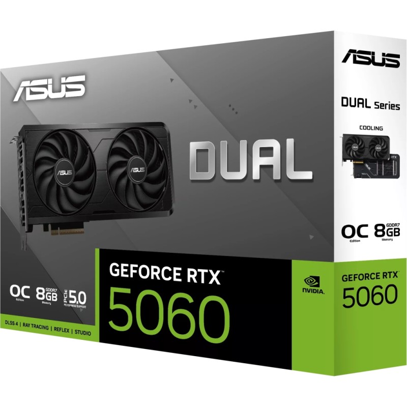 Відеокарта ASUS GeForce RTX5060 8Gb DUAL OC EVO (DUAL-RTX5060-O8G-EVO)