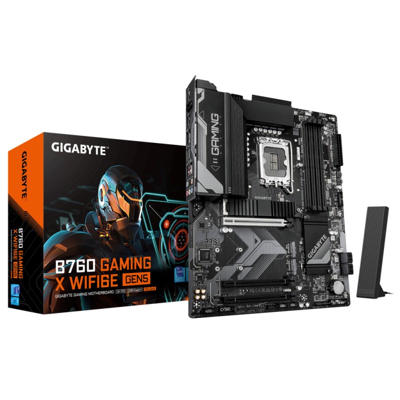Материнська плата GIGABYTE B760 GAMING X WIFI6E GEN5 (B760 G X WF6E GEN5)