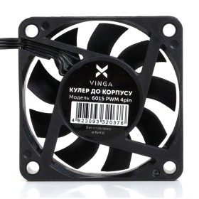 Кулер для корпуса Vinga 6015 PWM 4pin ОЕМ