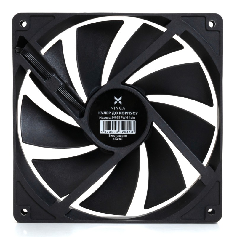 Кулер для корпуса Vinga 14025 PWM 4pin ОЕМ